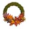20" LED Fall Maple Leaf & Berries Autumn Wreath